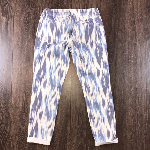 Inc Denim Women’s Skinny Leg Regular Fit Tie-Dye Streak Pants Size 8 - Picture 3 of 5